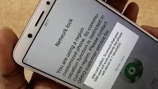 Oppo A83 CPH1729 Network Unlock Done ( Free )