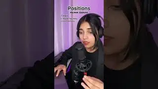 Building Ariana Grande positions harmony! 