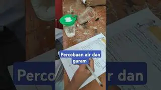 Percobaan sains #pendidikan #sains #eksperimen #percobaanipa #balon #air #garam #shorts