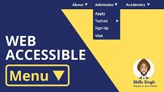 HTML Menu: How To Make Navbar in HTML Web Accessible? | Digital Accessibility Tutorial