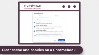 Clear cache and cookies on a Chromebook