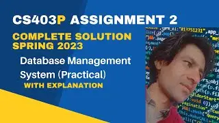 Cs403p Assignment 2 Solution Spring 2023 | Cs403p Assignment no 2 Solution By Irfan khan | Cs403p