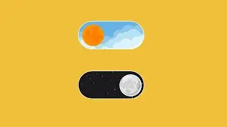 Animated Toggle Button Day Night Toggle Button Using Html Css Only