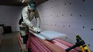 ✔️УТЕПЛЕНИЕ ГАРАЖА. СТЕНЫ, 100 мм ЭППС.