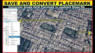 How to Save Place marks in Google Earth & Convert to Shapefile I Google earth I google pro I extract