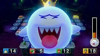 Mario Party 10 (Wii U) Walkthrough Part 5: Bowser Trolls Me! (Haunted Trail)