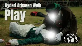 Martyrdom of Aun, Muhammad and Qasim - Hyderi Arbaeen Walk Play | تشابيه شهادة القاسم وعون ومحمد