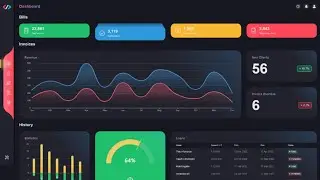 Interactive Dark Theme Admin Dashboard PART 1 | HTML, CSS and JavaScript