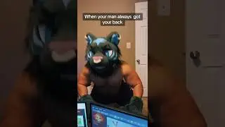 Got each others backs #fursuit #furry #furryfandom #furrymuscle #fyp