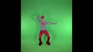 let's dance  мим на зелёном фоне,  футаж,  хромакей