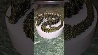 Дракон чёрно-золотой