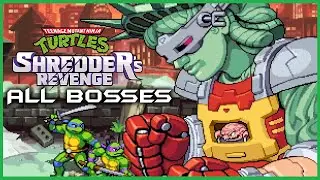 TMNT: Shredders Revenge - All Cutscenes/Bosses + Ending