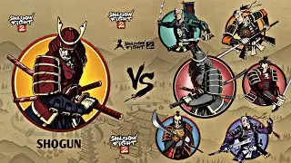 Shadow Fight 2 | Young Shogun vs Shogun and Bodyguards