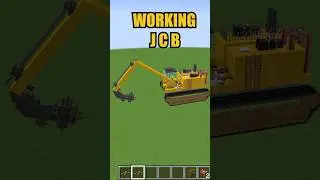 Create Mod :- Build Working JCB  In Minecraft | Create Mod Minecraft 