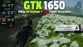 Ghost of Tsushima : GTX 1650 - 1080p - All Settings + FSR3 Frame Gen