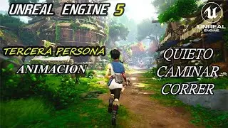 UNREAL ENGINE 5 Como Poner Animaciones A Nuestro Personaje  (Tutorial) "Español"