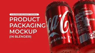 Product package mockup - A Blender beginner tutorial