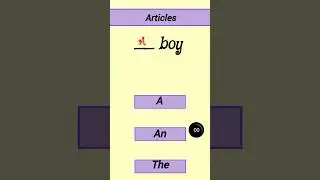 Articles a an the quiz #englishgrammar #grammarquiz #quizgames