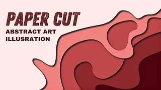 How to create PaperCut #design in Graphic Design #trending #graphics #tutorial #background #abstract