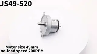 ASLONG JS49-520 12V200RPM 49mm mini folding washing machine motor 12v mini micro motor