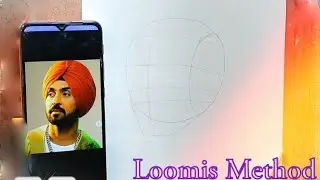 Draw with me Diljit Dosanjh Drawing with Loomis method/ LOOMIS METHOD MASTERSY, EP-12 The Deb's Art