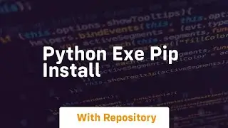 python exe pip install