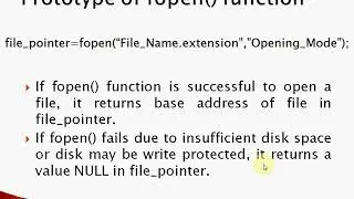 File Handling in C | Create, Open and Close files