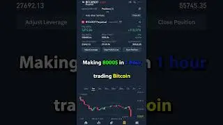 Making 8000$ in 1 hour trading Bitcoin 
