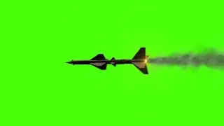 Rocket green screen video VFX