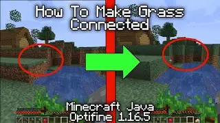 How To Make Grass Block Connected In Minecraft Java + Optifine
