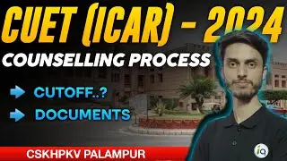 CUET (ICAR) BSc Agriculture Counselling Process 2024 / ICAR Expected Cut - off / Inspiring Agricon