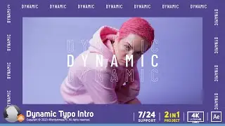 Dynamic Typo Intro - After Effects Template