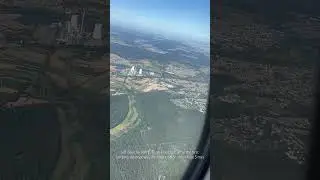 Frankfurt Airport - Base to final turn to Runway 25L    #airlines #aviation #landing #baseleg