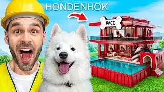 Ik Bouw Een Villa Voor Paco de Hond In 1 Kleur! *Challenge*
