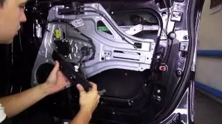 Как разобрать дверь, вынуть стекло Kia Sportage 2004—2010