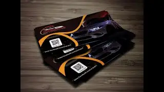 Modern Business card design with Adobe Photoshop CS6- Arafat IT Institute
