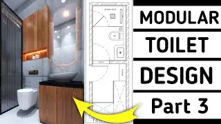 Toilet Design Part 3 | How to Make Toilet 3D Design | 3Ds max