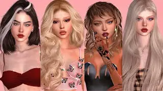 PACK OF 4 ALPHA FEMALE SIMS 😍+ Clothing , hair & Accessories - The Sims 4