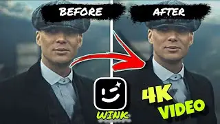 Edit 4K Quality Video Using WINK App | How To Increase Video Quality On WINK App | #wink #tutorial
