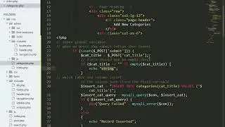 How to Create Dynamic Category in PHP | Complete CMS in php
