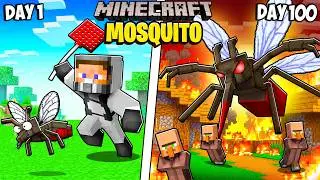 I Survived 100 Days as a Mosquito in Minecraft!