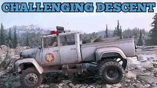 CHALLENGING DESCENT in SnowRunner Season 11: Lights & Cameras