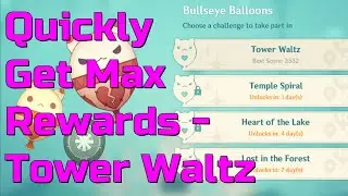 Windblume Event - Tower Waltz Event Playthrough | Genshin Impact