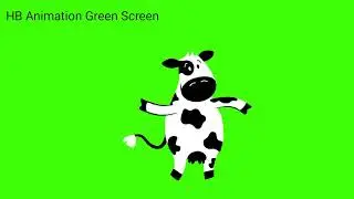 Cow 🐄 Animation (Green Screen)