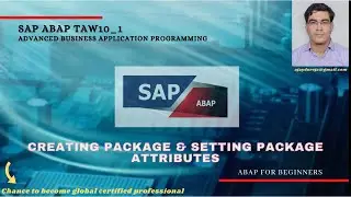 Creating Package & Setting Package Attributes.