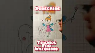 How to draw the tooth fairy 😄| draw a girl | Как нарисовать зубную фею | 