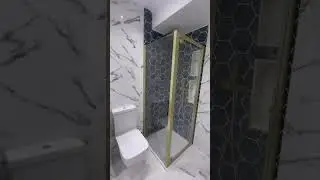 Blue marble bathroom 