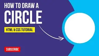 How to Make a Circle Shape Using HTML & CSS | How to Draw a Circle Shape | HTML & CSS Tutorial