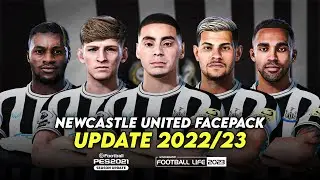 NEWCASTLE UNITED FACEPACK 2022/23 | SIDER AND CPK | EFOOTBALL PES 2021 & SP FOOTBALL LIFE 2023