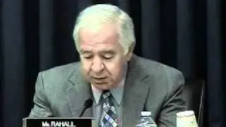 Transportation and Infrastructure Committee Ranking Member Rahall